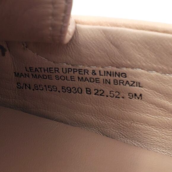 Tory Burch Everly Driver Tumbled Leather Slip On Loafer Pink Moon 85159 Size 9M - Picture 8 of 9